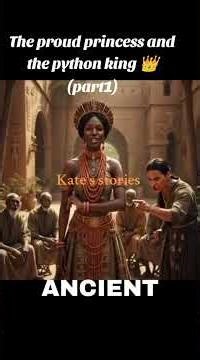 The proud princess and the python king 👑 (part1)#folktales #storytime #fypシ