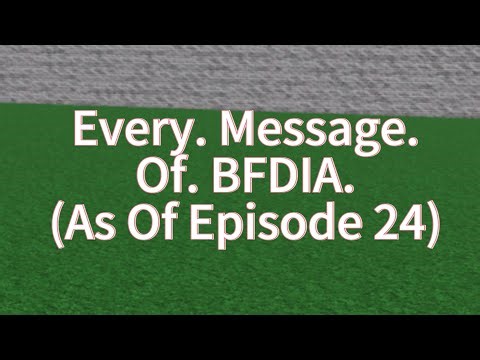 BFDIA’s Secret Messages (As Of BFDIA 24)