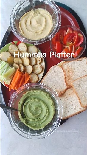 Hummus Platter with fresh salads & potatoes 🧆 Evening snacks ideas 🌱 Plant-based & Vegan recipe 🧿