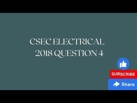 CSEC Electrical: 2018 Question 4