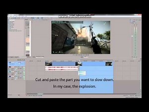 Sony Vegas Tutorial: 1: Slow motion with audio reverberation / 2: Twixtor slow motion plugin