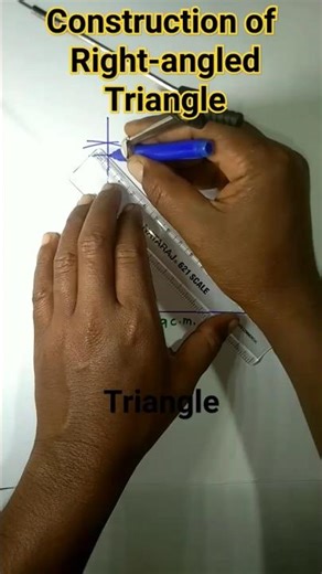 How to draw right-angled-triangle with compass#shorts#viralshorts#ytshorts#RB knowledge explore