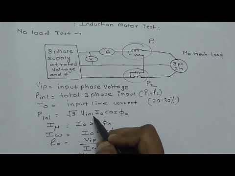 induction motor no load test and blocked rotor test