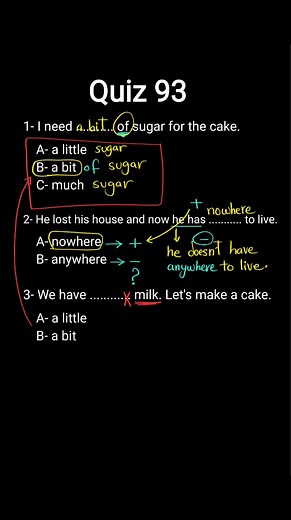 English Grammar: Understanding 'A little', 'A bit', 'Much' with Examples