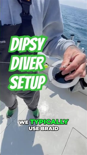 Captain Rob Westcott from ‪@legacysportfishing‬ shares his diver setup for salmon trolling. #fishing