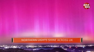 52K views · 299 reactions | Aurora Borealis Dances across Skies as Most Powerful Solar Storm in Over 20 Years Hits Earth || GOA365 TV | Goa365 TV | Facebook