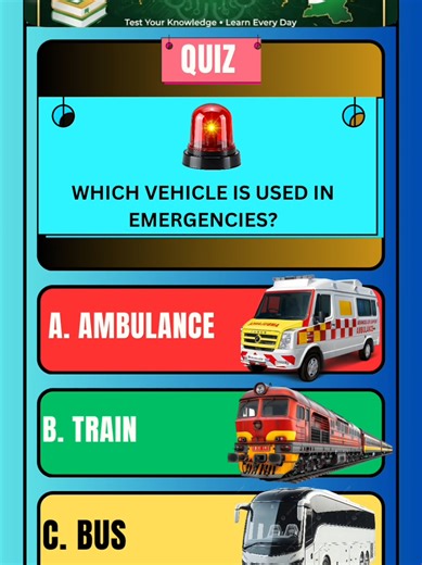 Ultimate GK Quiz: Emergency Vehicles Explained