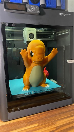 Brandn Prints on Instagram: "🔥🪟 Angry Charmander Window Promo 🪟🔥 Printer: @bambulab_official P1S File: @maple3dprinting Filament: @polymaker_3d Panchroma Matte Sunrise Orange @polymaker_3d Panchroma Matte Cotton White @polymaker_3d Panchroma Matte Black @polymaker_3d Panchroma Matte Army Green @polymaker_3d Panchroma Matte Lava Red . . . . . . . . . . #bulbasaur #ivysaur #Venasaur #Scarlet #Violet 3dprinting 3dprinted 3dprint Pokemon Pikachu Evolvingskies scarlettandviolet tcg pokemoncards c