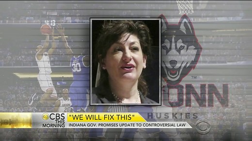 Indiana governor promises to update controversial "religious freedom" law