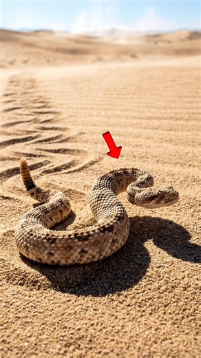 Why Does This Snake Move Sideways? 😳 | Sidewinder Snake #shorts