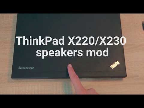 ThinkPad X220 / X230 speaker mod