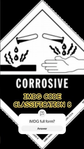 IMDG CODE Quiz