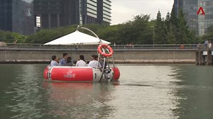 366K views · 3.2K reactions | WATCH: Here’s a sneak peek at the upcoming “floating donut” dining experience in Marina Bay. ️ | CNA | Facebook