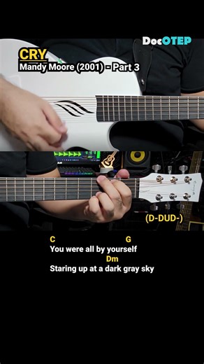 Cry - Mandy Moore (2001) Easy Guitar Chords Tutorial with Lyrics Part 3 SHORTS REELS