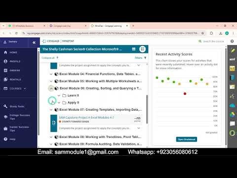 Shelly Cashman Excel 365 | Module 6: SAM Project A | Starr Consulting