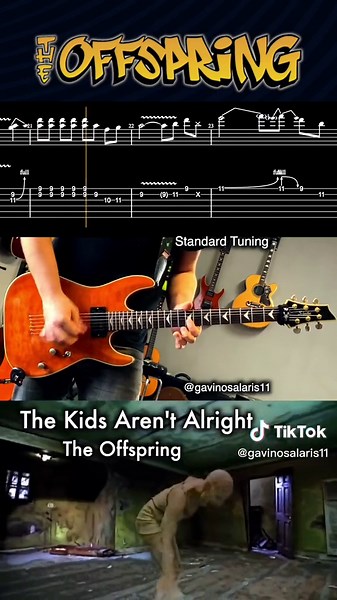 The Offspring Guitar Solo Lesson: The Kids Aren’t Alright Tab & Sheet