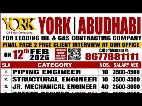 Dubai job vacancy today 9 February 2026√Gulf Jobs today in India and Pakistan ‪@Jobs31‬