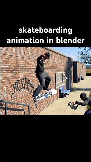 skateboarding animation in blender #skateboarding #animation #blender #3d #art #fashion #skate