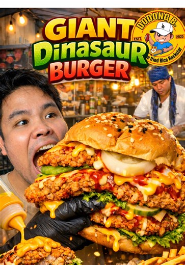 Giant Dinosaur Burger Mukbang: Sulit Sarap sa Imus Cavite