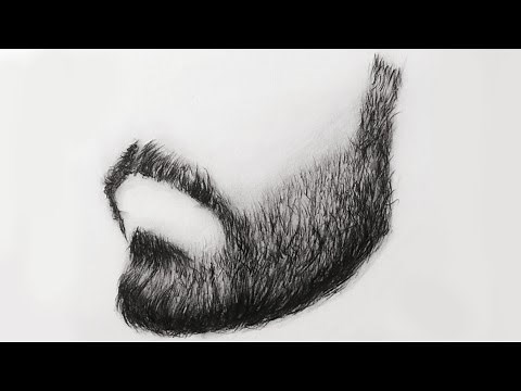 HOW TO DRAW BEARD HAIR / HOW TO DRAW MALE FACIAL HAIR