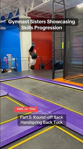 Part 5: Gymnastics Flips - Round Off Back Handspring Back Tuck #Gymnastics #Gymnasts #gymnasticsfun