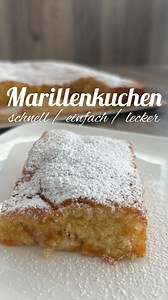 Marillenkuchen ... Rezept: 250 g weich Butter / 250 g Zucker 1 P. Vanillezucker circa 5 Minuten schaumig mixen 5 Eier nacheinander dazu mixen 250 g Mehl 1/2 P. Backpulver nochmals kurz dazu mixen. Auf ein Backpapier den Teig drauf verteilen- Marillen drauf verteilen bei 180° Heißluft circa 30 -35 Minuten backen Backblech 36 x 24 cm | Nussine backt
