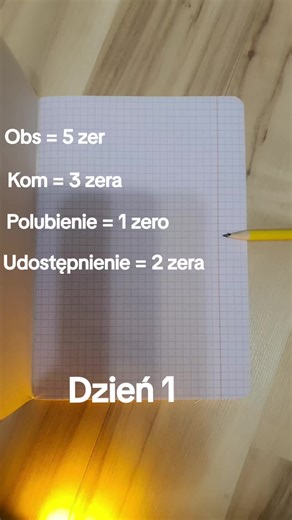 Dzień 1 pisania zer #writing #paper #zeros #trend