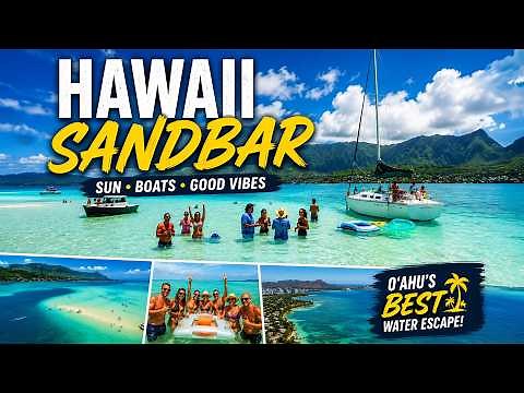 Kaneohe Sandbar Oahu | Stunning Drone Footage of Hawaii's Hidden Paradise