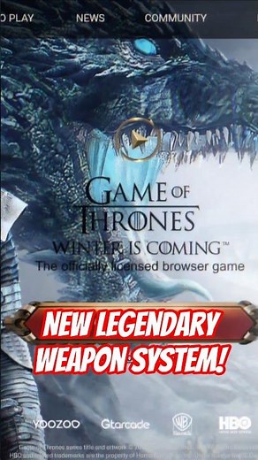 Legendary Weapon System!!! #GOTWICChronicler #GOTWIC