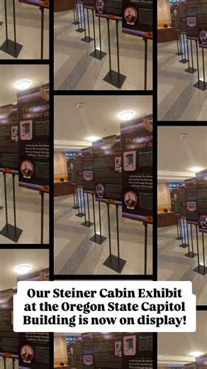 The Steiner Cabins Exhibit is now on display at the Oregon State Capitol and will be open to the public through February 5. Presented by Nordic Northwest in partnership with the Mt. Hood Cultural Center and Museum, the exhibit highlights the life and work of master builder Henry Steiner and his lasting impact on Oregon’s architectural heritage. In conjunction with the exhibit, Nordic Northwest will host a special Steiner Cabin event on January 17 at Nordia House, featuring a deeper look at Stein