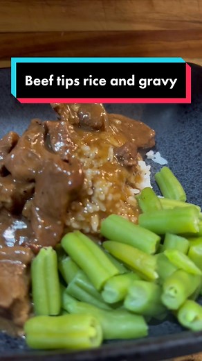 Easy Beef Tips & Gravy with Rice - Quick & Delicious!