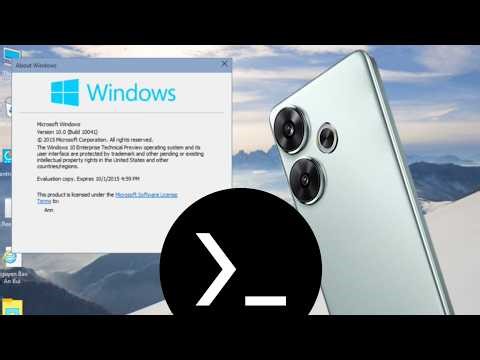 Giả lập Windows 10 bản dựng 10041 trên điện thoại Android với Termux