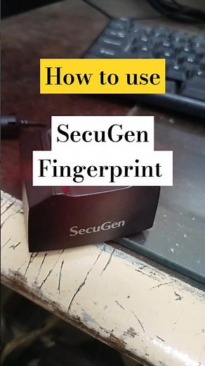 SecuGen biomatric device installation and using first time.