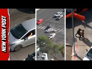 Wild Moment Bystanders Stop Man Fleeing From Car Crash