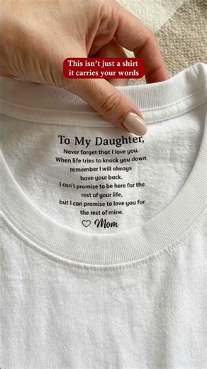 Custom Inside Neck Print T-Shirt - Gifts For Son - Never Forget That I Love You - NPT-YL0501 V5.2