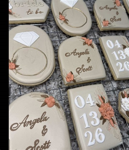 Breathtaking Bridal Shower Cookies from The CO Cookie Collective