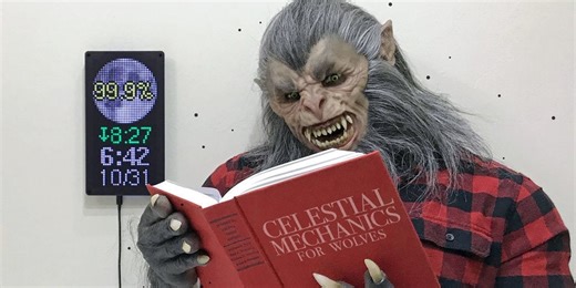 Moon Phase Clock for Adafruit Matrix Portal