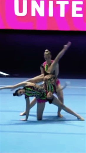 Team Acrobatics Olympic Level Synchronization #gymnastics #teamwork #olympics