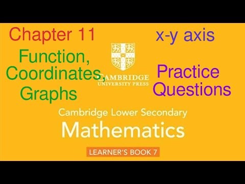 Chapter 11 | Functions, coordinates and Graphs | Cambridge lower Secondary Mathematics Book 7