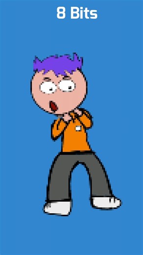 64 bits 32 bits 16 bits 8 bits 4 bits 2 bits 1 bits #shorts #foryou