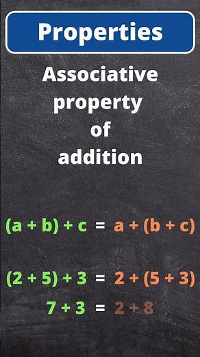 Properties of whole numbers - Associative