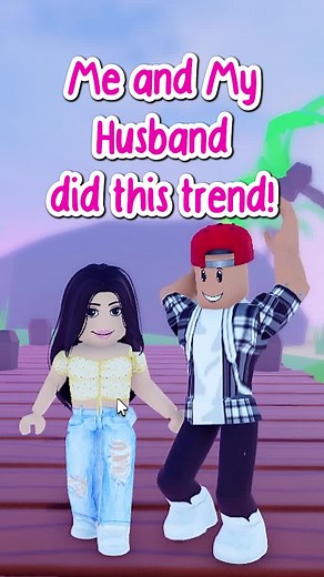 I Did This TREND With My HUSBAND.. #roblox