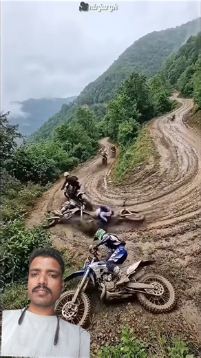 Insane Mountain Dirt Bike Drift 😱🔥~mini wood toy-woodworking art skill/wood hand #shorts