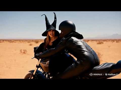 in desert wicht attacking several bikers in leather jumpsuit part 2