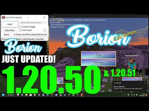 FIRST MINECRAFT BEDROCK HACKED CLIENT UPDATED TO 1.20.50 - Borion Hacked Client 1.20.50