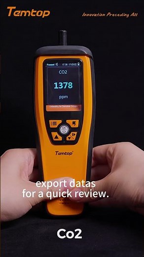 Air Quality Monitor easily detects PM2.5, PM10, CO2 anytime anywhere #elitech #elitechuk #airquality