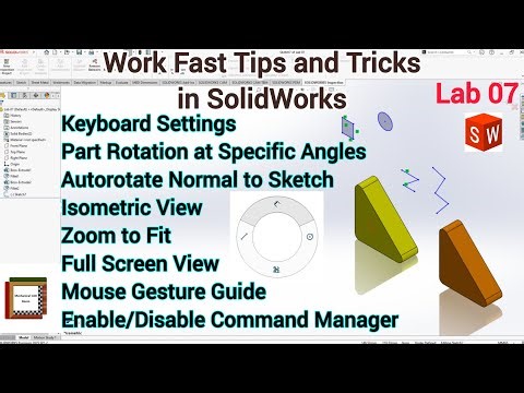 SolidWorks Tips & Tricks for Beginners | Work Faster & Smarter | SolidWorks Shortcuts | Lab 07