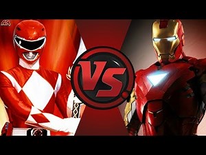 Red Ranger vs Iron Man (Power Rangers vs Marvel)! Cartoon Fight Night Episode 30!