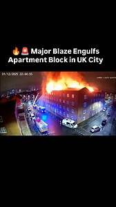🔥🚨 Major Blaze Engulfs Apartment Block in UK City CCTV footage shows a huge fire raging through a residential block of flats in a major UK city. Emergency services are on scene battling the flames and evacuating residents. #UKFire #BreakingNews #Emergency #Firefighters #ResidentialFire #DisasterResponse #UKNews #Safety #Viral #Trending #USA #UK #France #Germany #Canada #Australia | PipTalkies