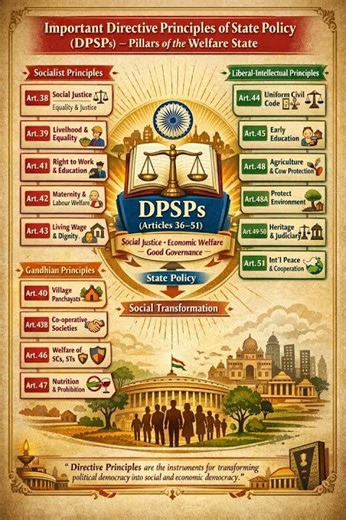Important DPSPs Explained | Directive Principles of State Policy